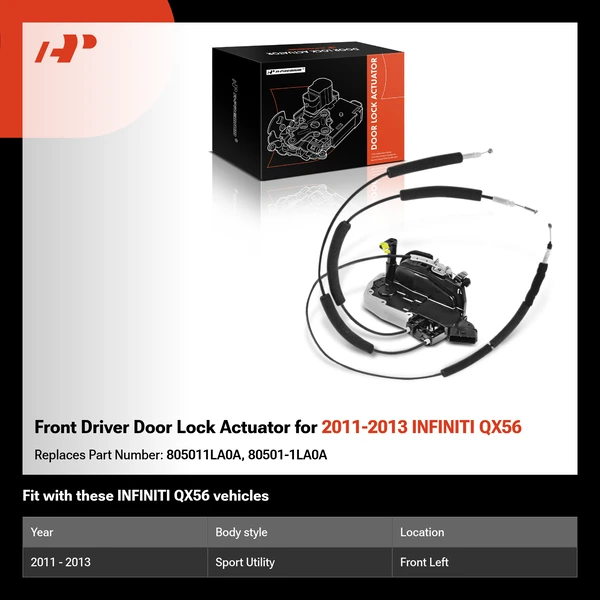 Front Driver Door Lock Actuator for 2011-2013 INFINITI QX56