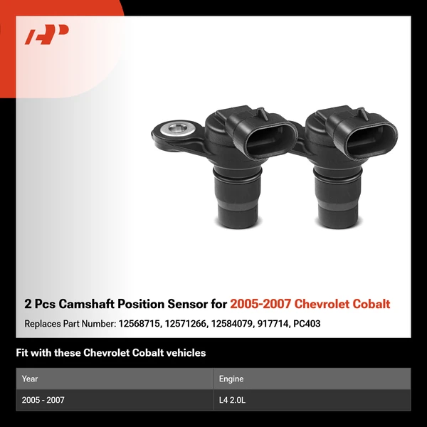 2 Pcs Camshaft Position Sensor for 2005-2007 Chevrolet Cobalt
