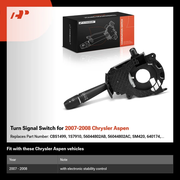 Turn Signal Switch for 2007-2008 Chrysler Aspen
