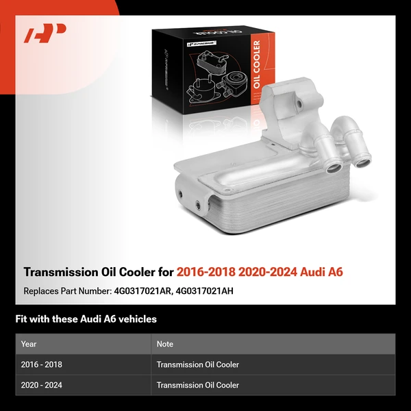 Transmission Oil Cooler for 2016-2018 2020-2024 Audi A6