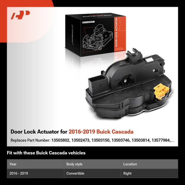 Door Lock Actuator for 2016-2019 Buick Cascada