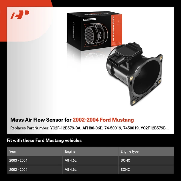 Mass Air Flow Sensor for 2002-2004 Ford Mustang