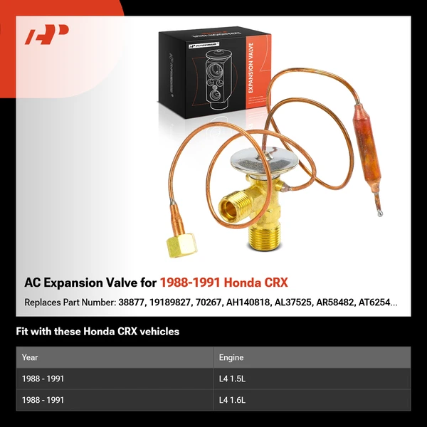 AC Expansion Valve for 1988-1991 Honda CRX