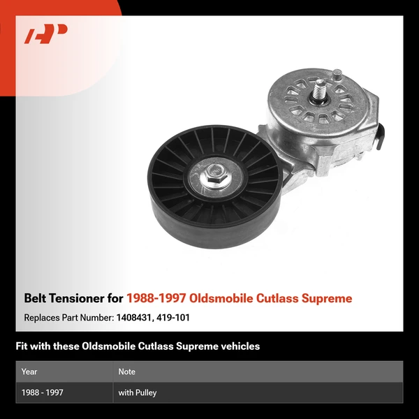 Belt Tensioner for 1988-1997 Oldsmobile Cutlass Supreme