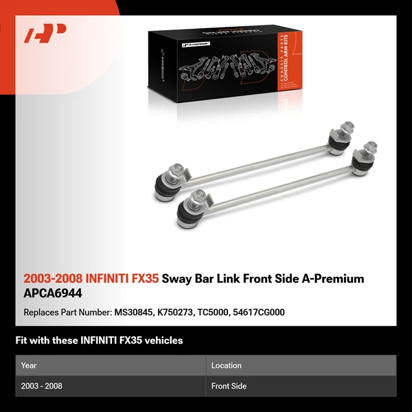 2003-2008 INFINITI FX35 Sway Bar Link Front Side A-Premium APCA6944