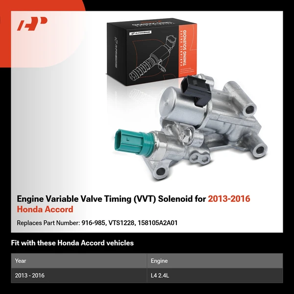 Engine Variable Valve Timing (VVT) Solenoid for 2013-2016 Honda Accord
