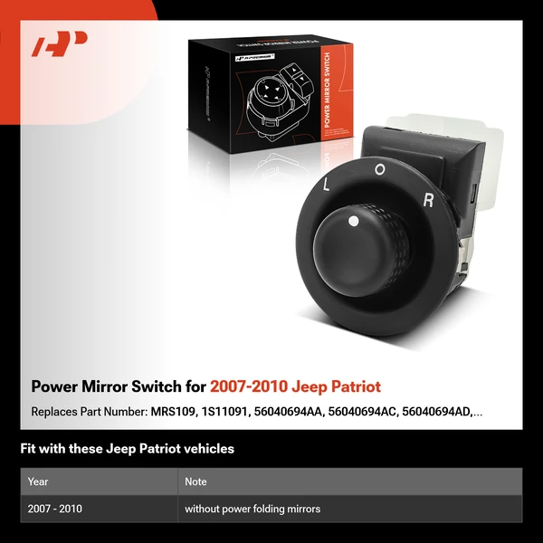 Power Mirror Switch for 2007-2010 Jeep Patriot