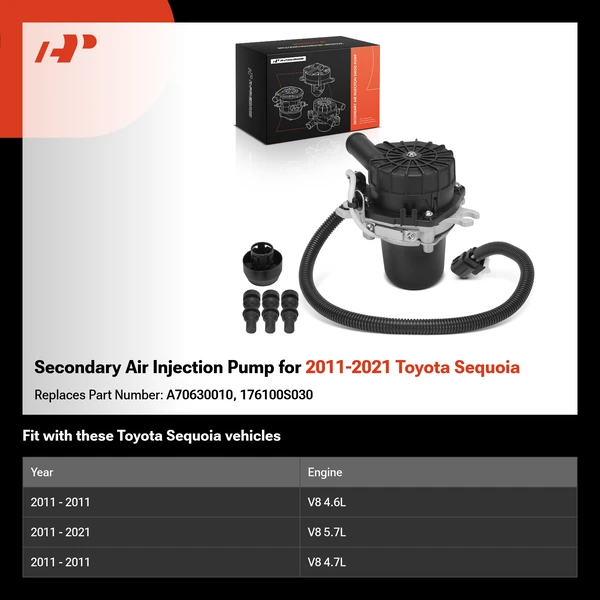 Secondary Air Injection Pump for 2011-2021 Toyota Sequoia