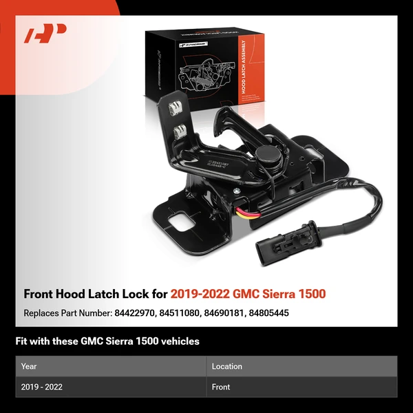 Front Hood Latch Lock for 2019-2022 GMC Sierra 1500