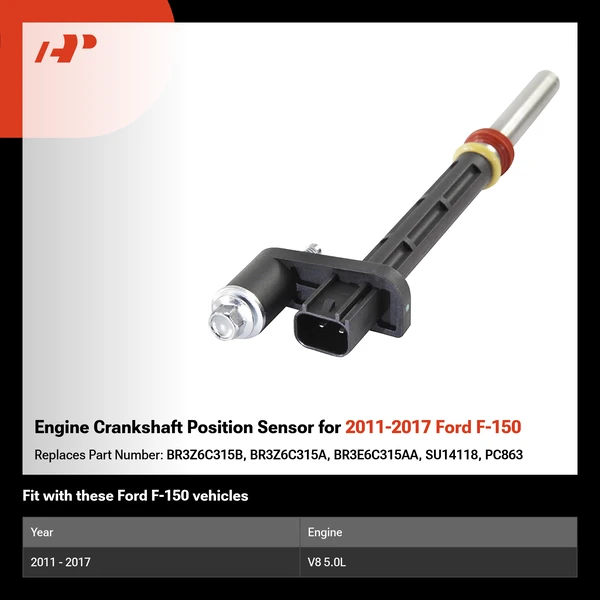 Engine Crankshaft Position Sensor for 2011-2017 Ford F-150