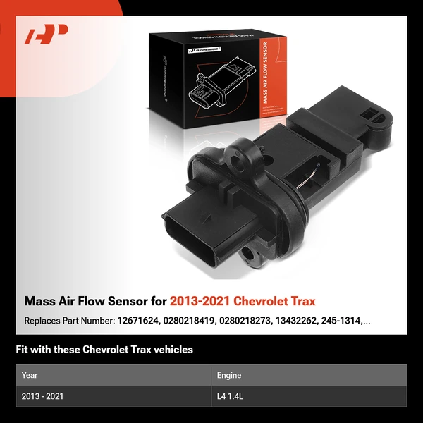 Mass Air Flow Sensor for 2013-2021 Chevrolet Trax