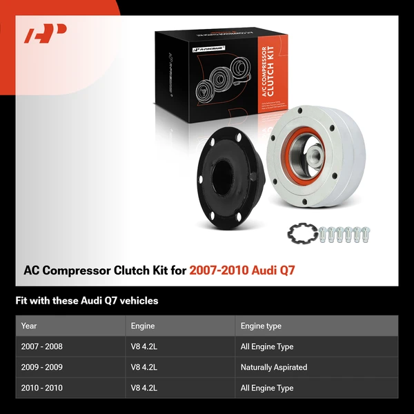 AC Compressor Clutch Kit for 2007-2010 Audi Q7