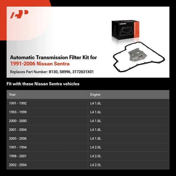 Automatic Transmission Filter Kit for 1991-2006 Nissan Sentra