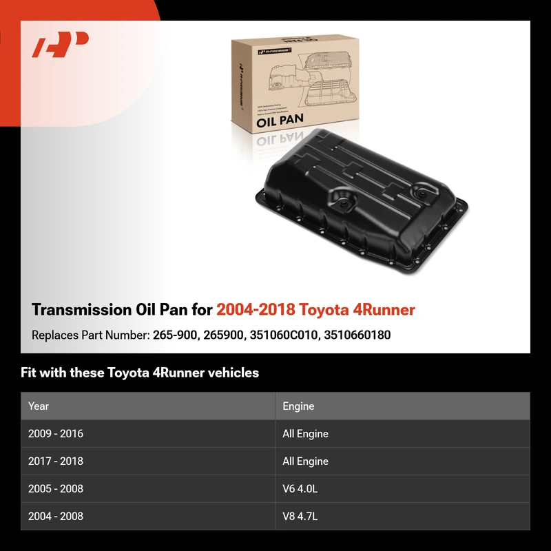 Transmission Oil Pan for 2004-2018 Toyota 4Runner