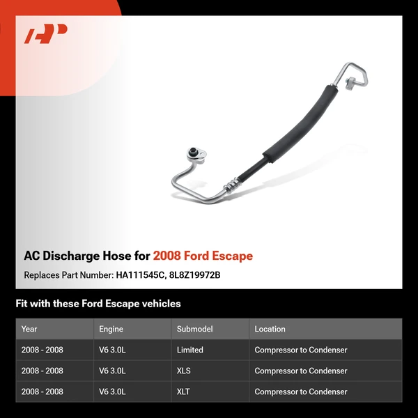 AC Discharge Hose for 2008 Ford Escape