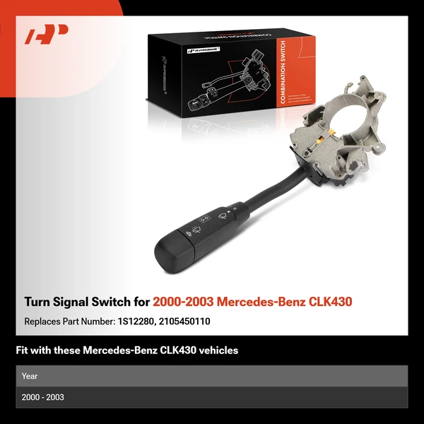 Turn Signal Switch for 2000-2003 Mercedes-Benz CLK430