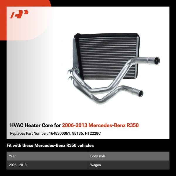HVAC Heater Core for 2006-2013 Mercedes-Benz R350