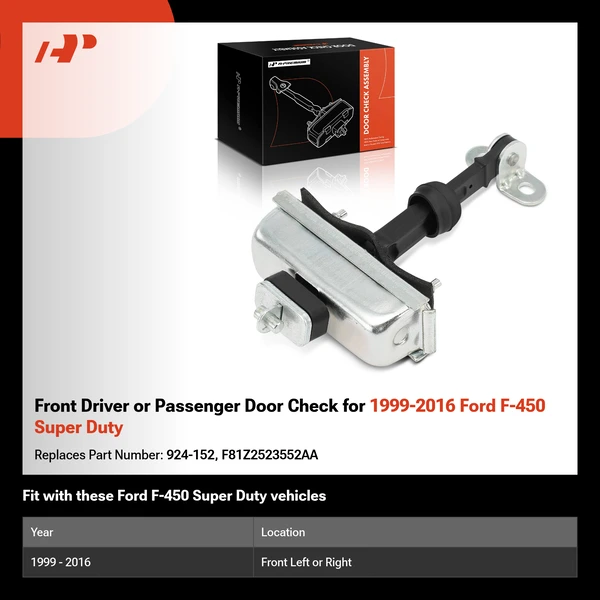 Front Driver or Passenger Door Check for 1999-2016 Ford F-450 Super Duty