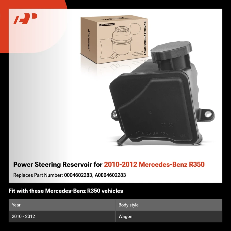 Power Steering Reservoir for 2010-2012 Mercedes-Benz R350