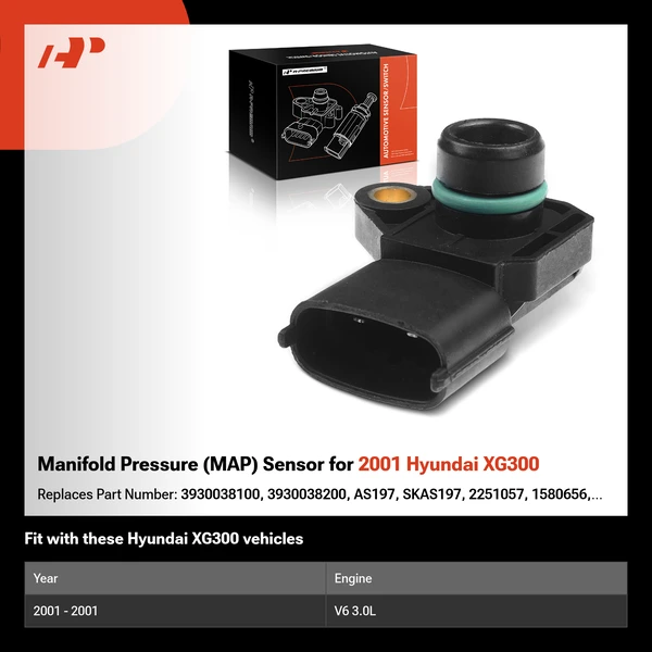 Manifold Pressure (MAP) Sensor for 2001 Hyundai XG300