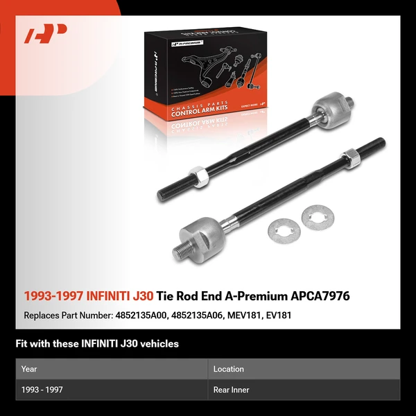 1993-1997 INFINITI J30 Tie Rod End A-Premium APCA7976