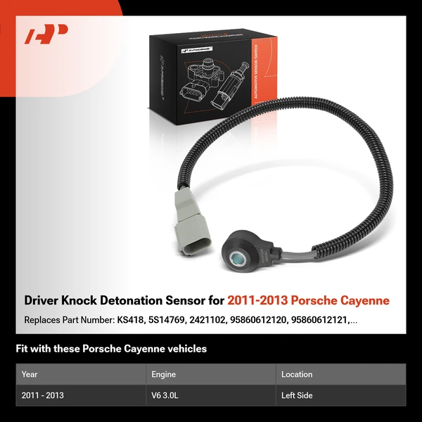 Driver Knock Detonation Sensor for 2011-2013 Porsche Cayenne