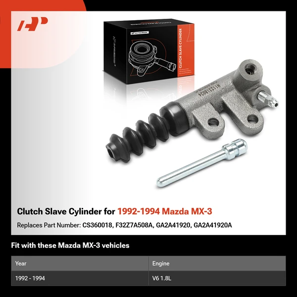 Clutch Slave Cylinder for 1992-1994 Mazda MX-3
