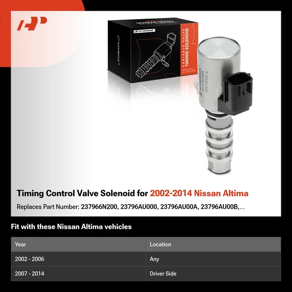 Timing Control Valve Solenoid for 2002-2014 Nissan Altima