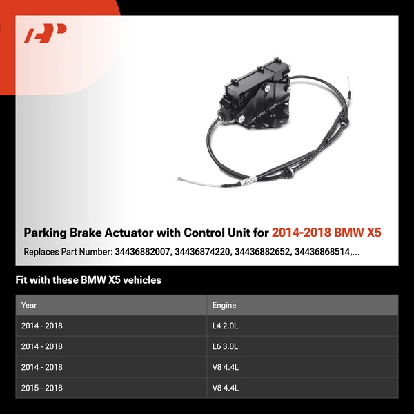 Parking Brake Actuator with Control Unit for 2014-2018 BMW X5