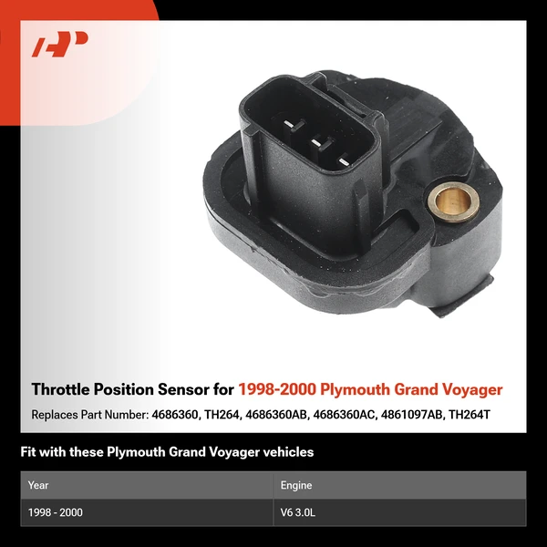 Throttle Position Sensor for 1998-2000 Plymouth Grand Voyager