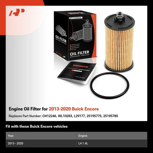 Engine Oil Filter for 2013-2020 Buick Encore