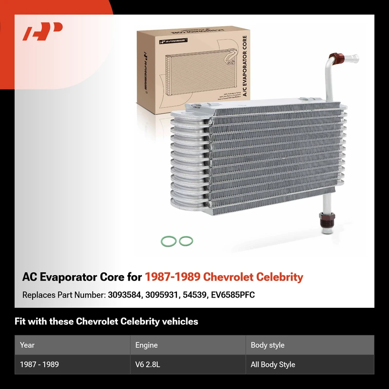 AC Evaporator Core for 1987-1989 Chevrolet Celebrity