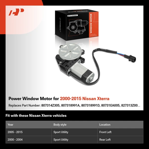 Power Window Motor for 2000-2015 Nissan Xterra