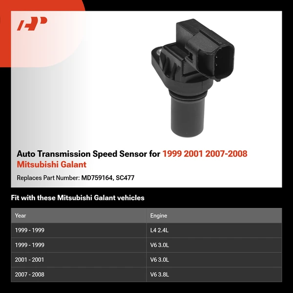 Auto Transmission Speed Sensor for 1999 2001 2007-2008 Mitsubishi Galant