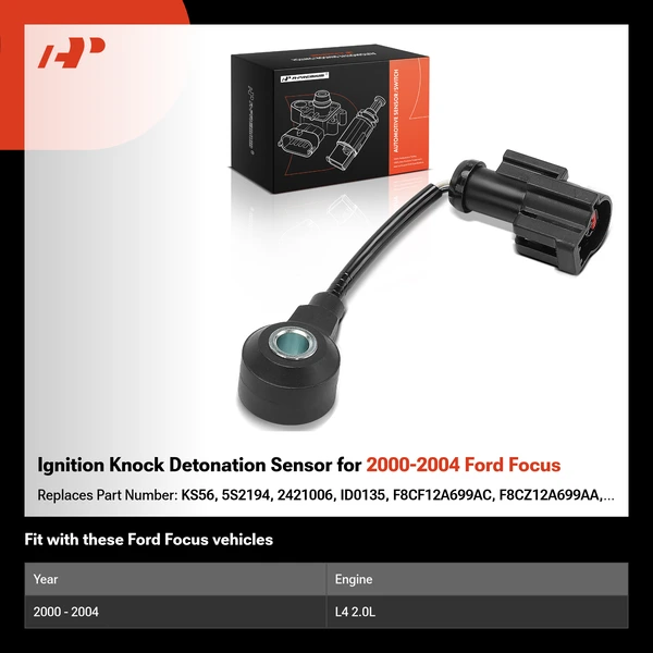 Ignition Knock Detonation Sensor for 2000-2004 Ford Focus