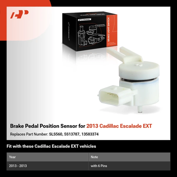 Brake Pedal Position Sensor for 2013 Cadillac Escalade EXT