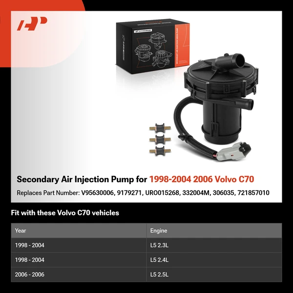 Secondary Air Injection Pump for 1998-2004 2006 Volvo C70