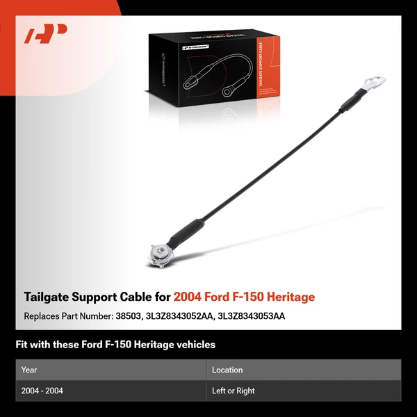 Tailgate Support Cable for 2004 Ford F-150 Heritage