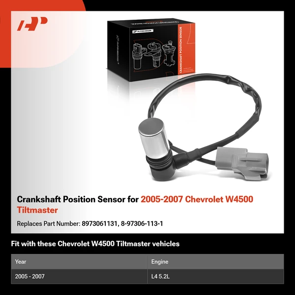 Crankshaft Position Sensor for 2005-2007 Chevrolet W4500 Tiltmaster