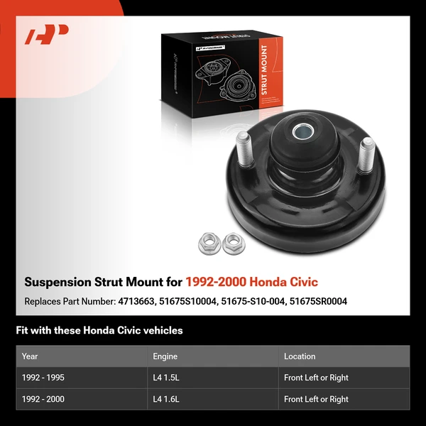 Suspension Strut Mount for 1992-2000 Honda Civic