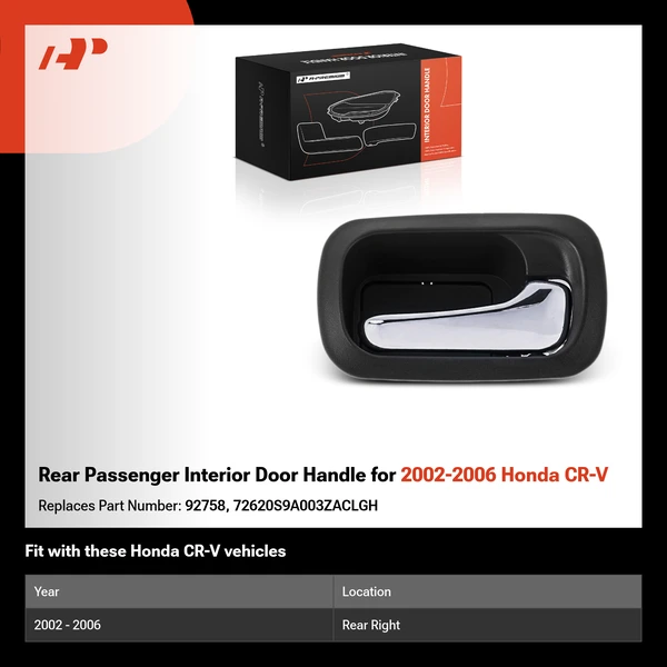 Rear Passenger Interior Door Handle for 2002-2006 Honda CR-V