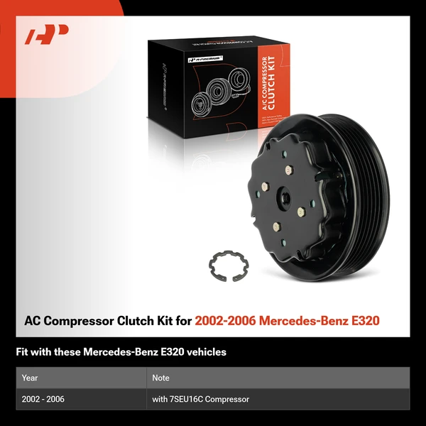 AC Compressor Clutch Kit for 2002-2006 Mercedes-Benz E320
