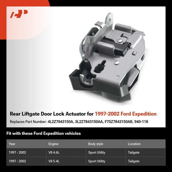 Rear Liftgate Door Lock Actuator for 1997-2002 Ford Expedition
