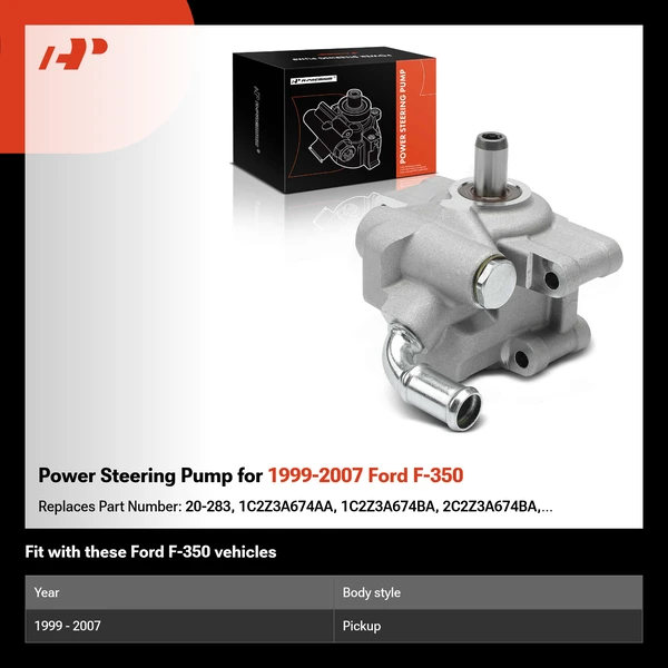 Power Steering Pump for 1999-2007 Ford F-350