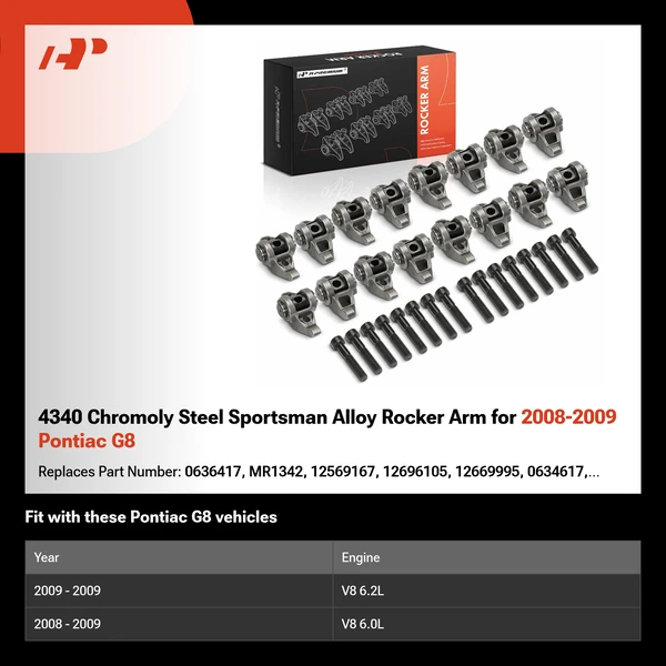4340 Chromoly Steel Sportsman Alloy Rocker Arm for 2008-2009 Pontiac G8