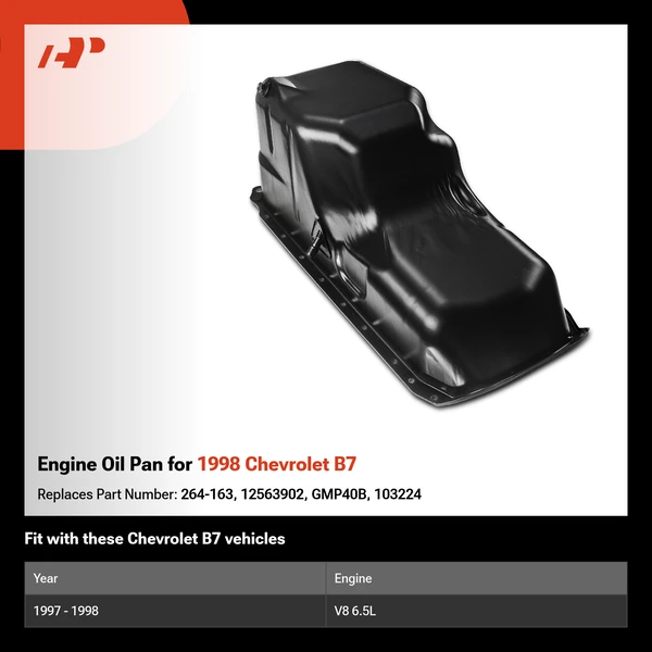 Engine Oil Pan for 1998 Chevrolet B7