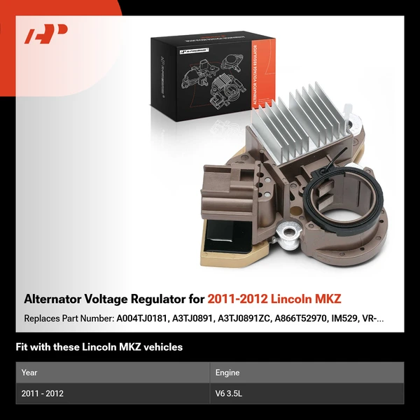 Alternator Voltage Regulator for 2011-2012 Lincoln MKZ