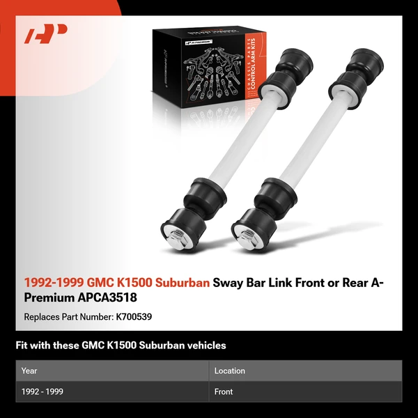 1992-1999 GMC K1500 Suburban Sway Bar Link Front or Rear A-Premium APCA3518