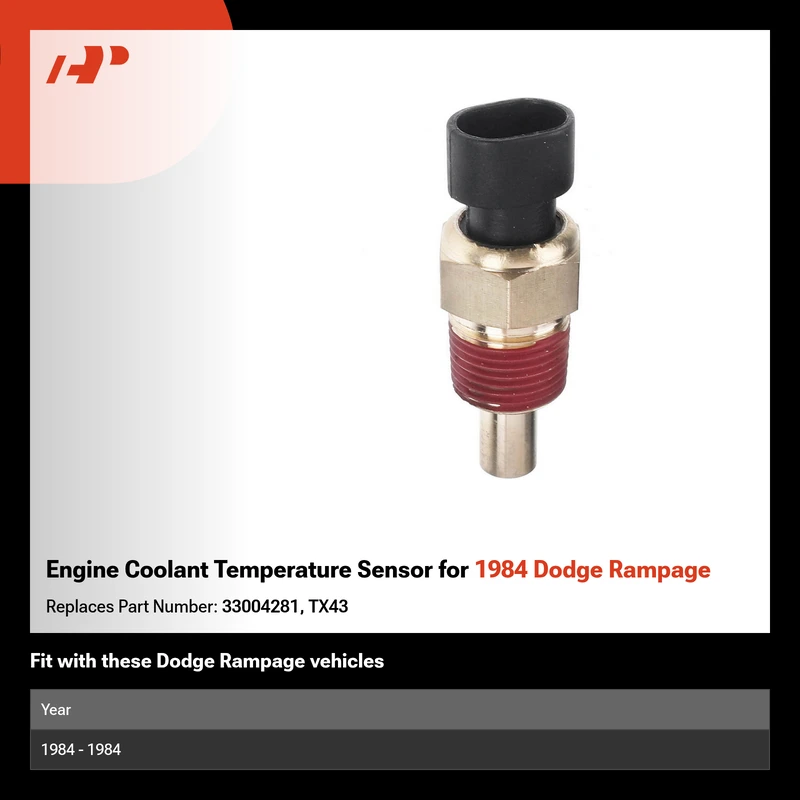 Engine Coolant Temperature Sensor for 1984 Dodge Rampage