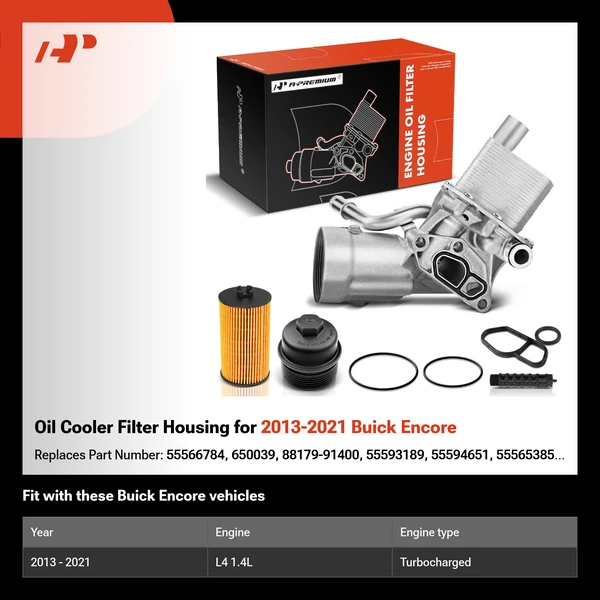 Oil Cooler Filter Housing for 2013-2021 Buick Encore